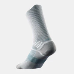 Quechua Hiking Socks - Hike 520 Double Highx 2 Pairs -Quechua hiking socks hike 520 double high grey x2 pairs 3