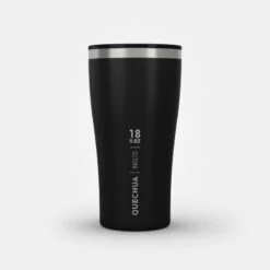Quechua Isothermal Hiker’s Camping Cup/Glass (s/steel Double Wall) MH500 0.5 L Black -Quechua isothermal hikers camping cupglass ssteel double wall mh500 05 l black 9