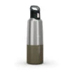 Quechua Isothermal Stainless Steel Hiking Flask MH500 1 L Khaki -Quechua isothermal stainless steel hiking flask mh500 1 l khaki