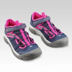 Quechua Kids' Walking Sandals - Blue/Pink -Quechua k0e541cec7b36f31404c14b4e815a8eaa