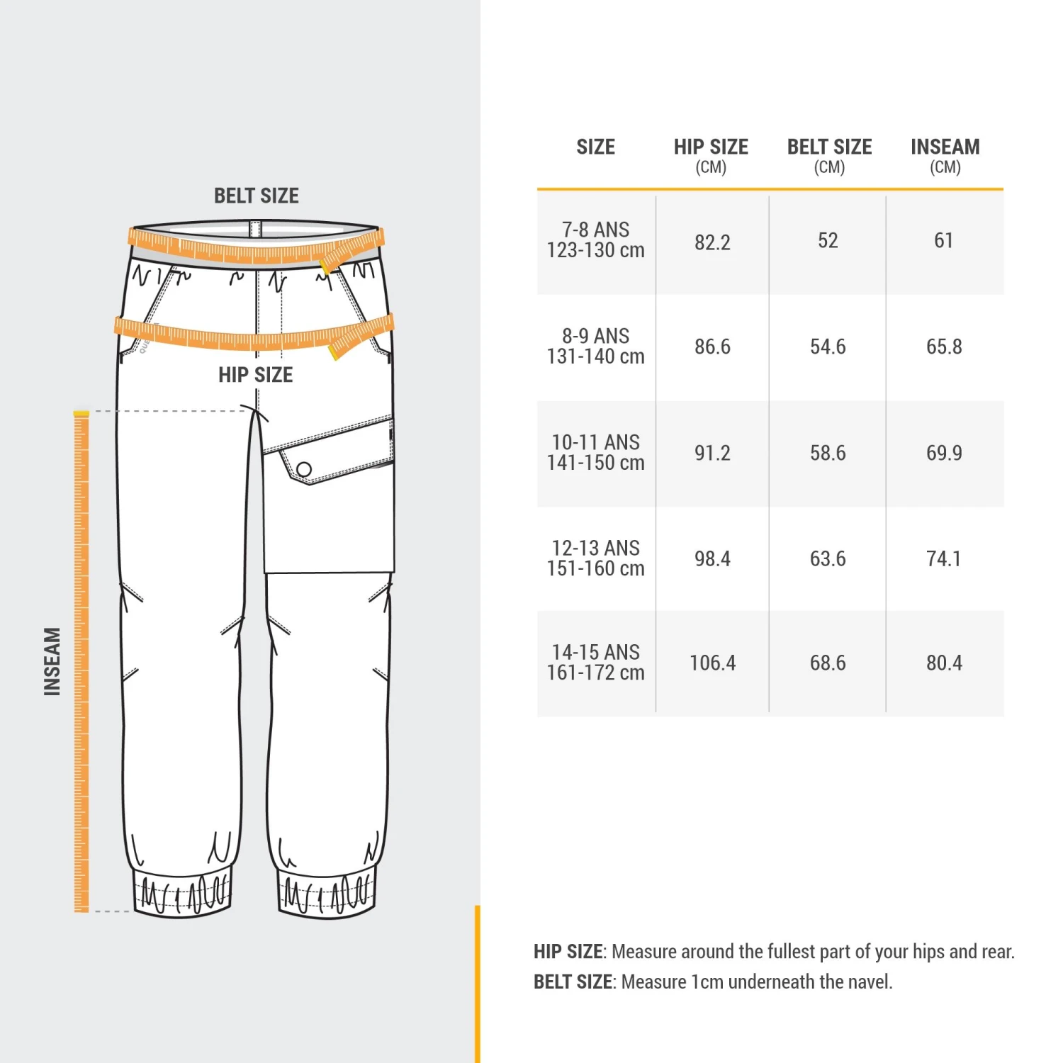 Quechua CHILDREN'S WARM WATER-REPELLENT HIKING TROUSERS - SH100 - AGE 7 5 Quechua CHILDREN'S WARM WATER-REPELLENT HIKING TROUSERS - SH100 - AGE 7 - Image 3