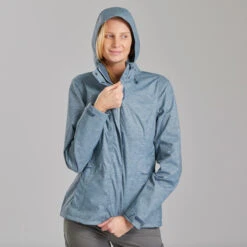 Quechua Women’s Waterproof Mountain Walking Jacket MH100 -Quechua k184847d095059ce7e9dc69035480b7b1