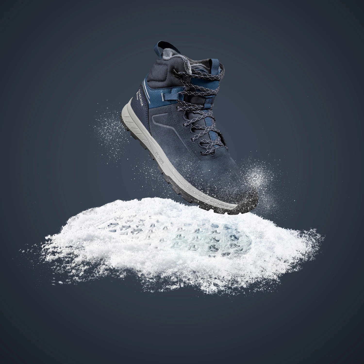 Quechua Kids' Warm And Waterproof SH500 Lace-up Leather Hiking Shoes - Size 2.5 11 Quechua Kids' Warm And Waterproof SH500 Lace-up Leather Hiking Shoes - Size 2.5 - Image 9