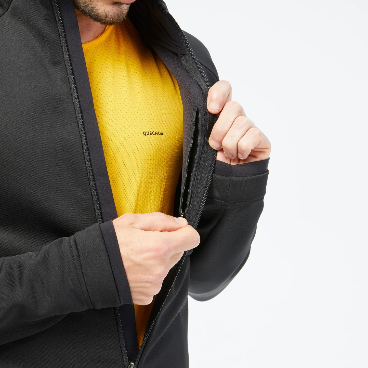 Quechua Men’s Hiking Fleece Jacket MH520 9 Quechua Men’s Hiking Fleece Jacket MH520 - Image 7