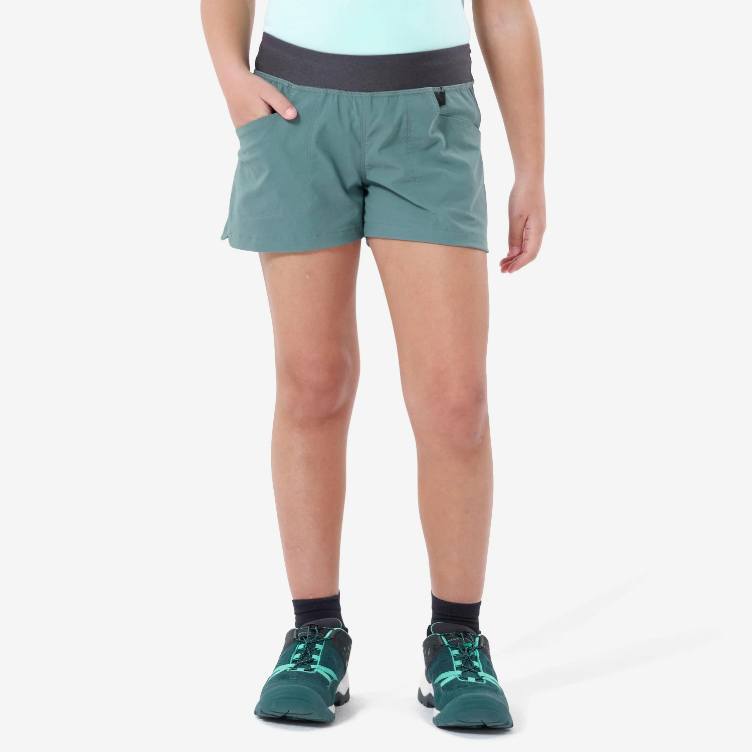 Quechua Hiking Shorts - MH500 - Dark Grey - Children 7 19 Quechua Hiking Shorts - MH500 - Dark Grey - Children 7 - Image 17