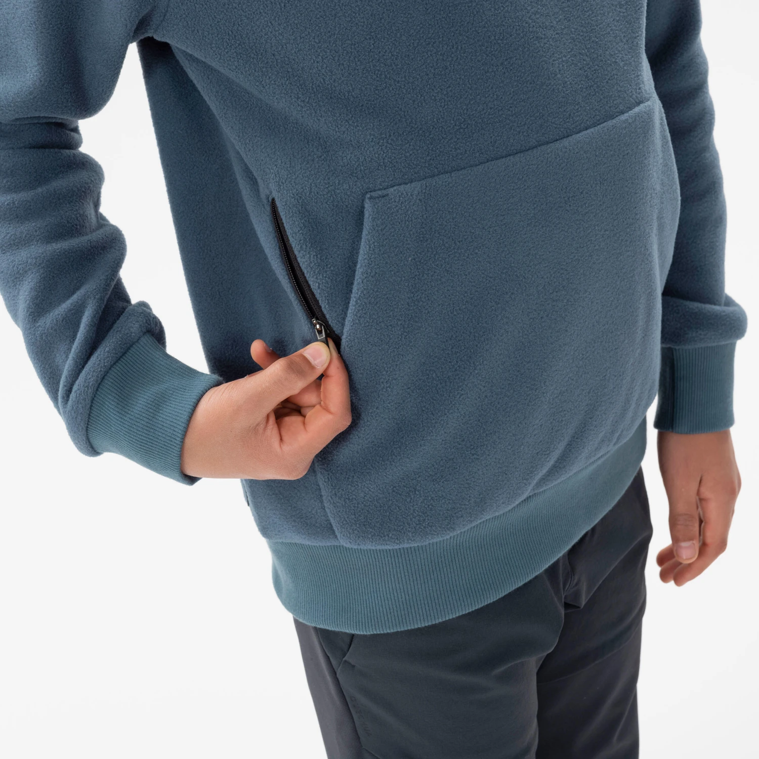 Quechua Boys’ Fleece Hiking Sweatshirt Aged 7-15 9 Quechua Boys’ Fleece Hiking Sweatshirt Aged 7-15 - Image 7