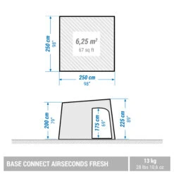 Quechua 6 Person Inflatable Camping Shelter 18 Quechua 6 Person Inflatable Camping Shelter -Quechua k62146d9c06fc868e43a84ebe4a210b04