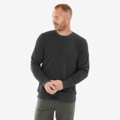 Quechua Men’s Crew Neck Hiking Sweater -Quechua k6d22cf0d3c43cb00f8174cb1b35a63cc