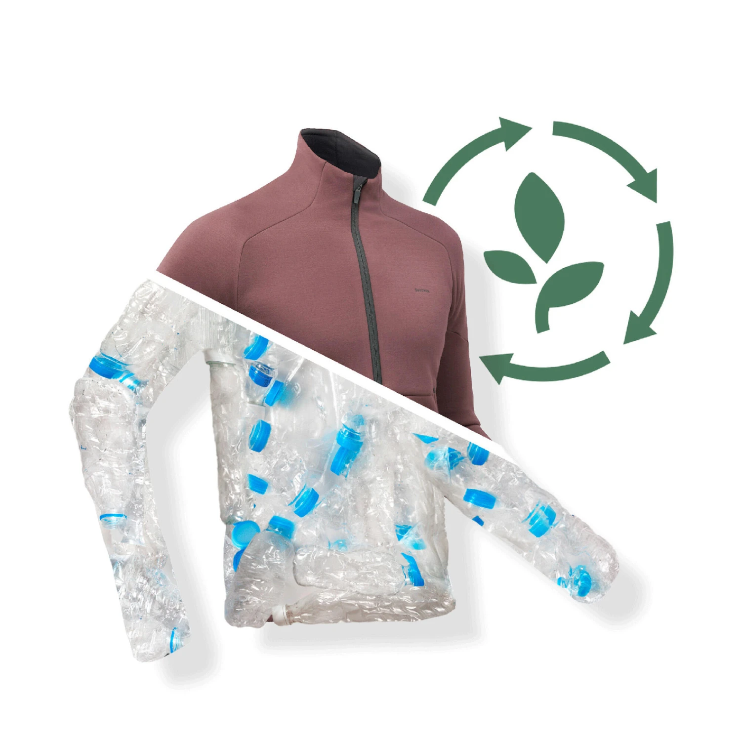 Quechua Men’s Hiking Fleece Jacket MH520 22 Quechua Men’s Hiking Fleece Jacket MH520 - Image 20