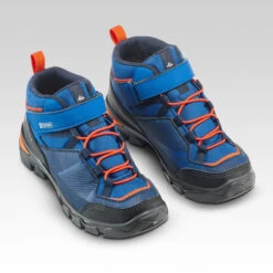 Quechua Kids' Waterproof Walking Shoes - MH120 MID Blue - Size Jr. 10 -Quechua kb36b11ad6f071dd3fe57e4b089387655