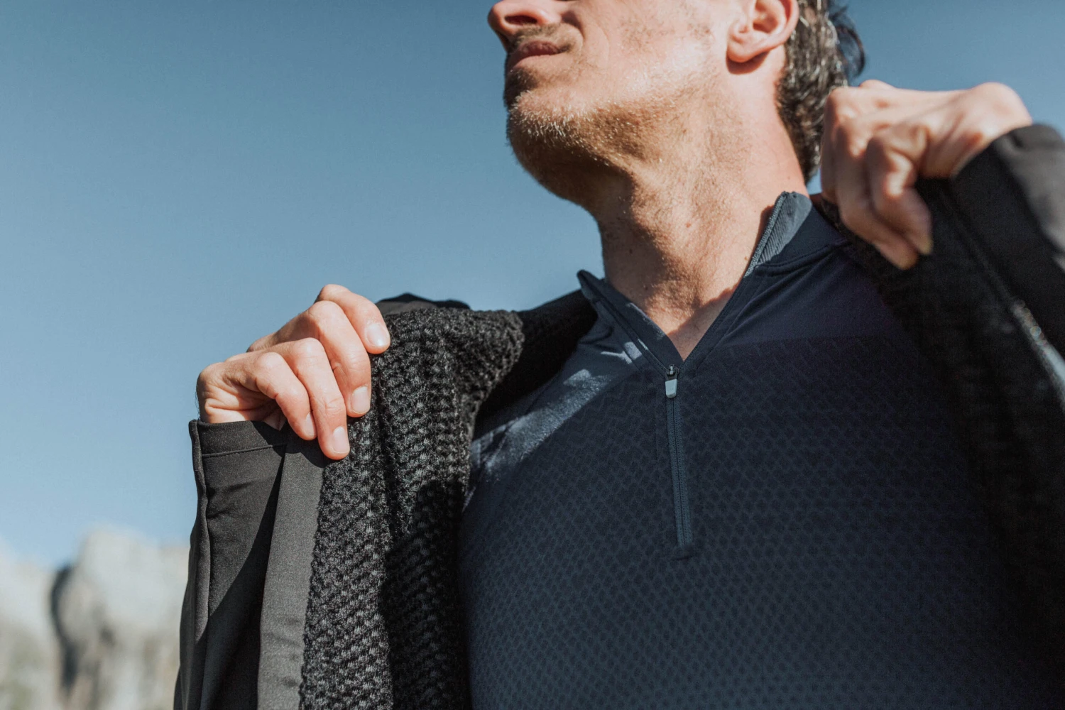 Quechua Men’s Hiking Hybrid Hooded Fleece Jacket 4 Quechua Men’s Hiking Hybrid Hooded Fleece Jacket - Image 2