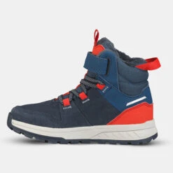 Quechua Children's Warm Waterproof Hiking Boots - SH500 Leather Velcro - Size 7 -Quechua kd4392adb4ff91df98e7309ea1d85bd46