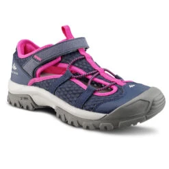 Quechua Kids' Walking Sandals - Blue/Pink