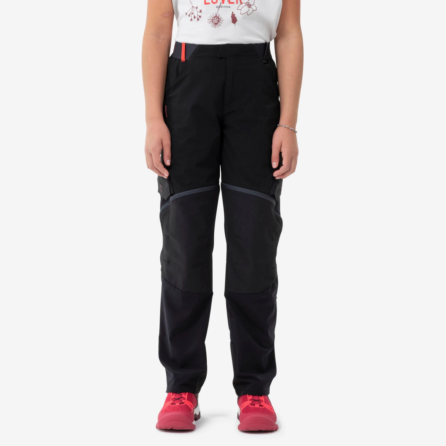 Quechua Kids’ Modulable Hiking Trousers MH500 Raspberry 7 15 Quechua Kids’ Modulable Hiking Trousers MH500 Raspberry 7 - Image 13