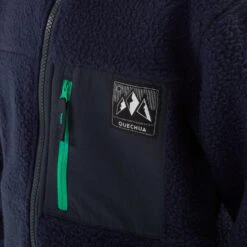 Quechua Kids' 7-15 Years Hiking Warm Fleece Jacket MH500 - Navy Blue -Quechua kids 7 15 years hiking warm fleece jacket mh500 navy blue 6