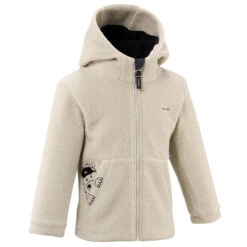 Quechua Kids' Hiking Fleece - MH500 KID Beige - Ages 2-6