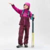 Quechua Kids’ Hiking Over Trousers - MH500 Aged 7-15 - Purple
