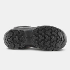 Quechua Kids’ Hiking Shoes With Rip-tab MH100 Mid From Jr Size 7 To Adult Size 2 Grey Pi -Quechua kids hiking shoes with rip tab mh100 mid from jr size 7 to adult size 2 grey pi 2