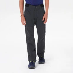 Quechua Kids' Hiking Softshell Trousers MH550 7-15 Years - Black -Quechua kids hiking softshell trousers mh550 7 15 years black 2