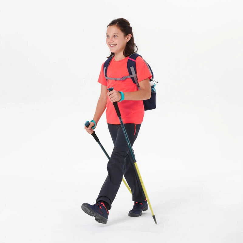 Quechua Kids’ Hiking Softshell Trousers MH550 7-15 Years - Dark Grey 4 Quechua Kids’ Hiking Softshell Trousers MH550 7-15 Years - Dark Grey - Image 2