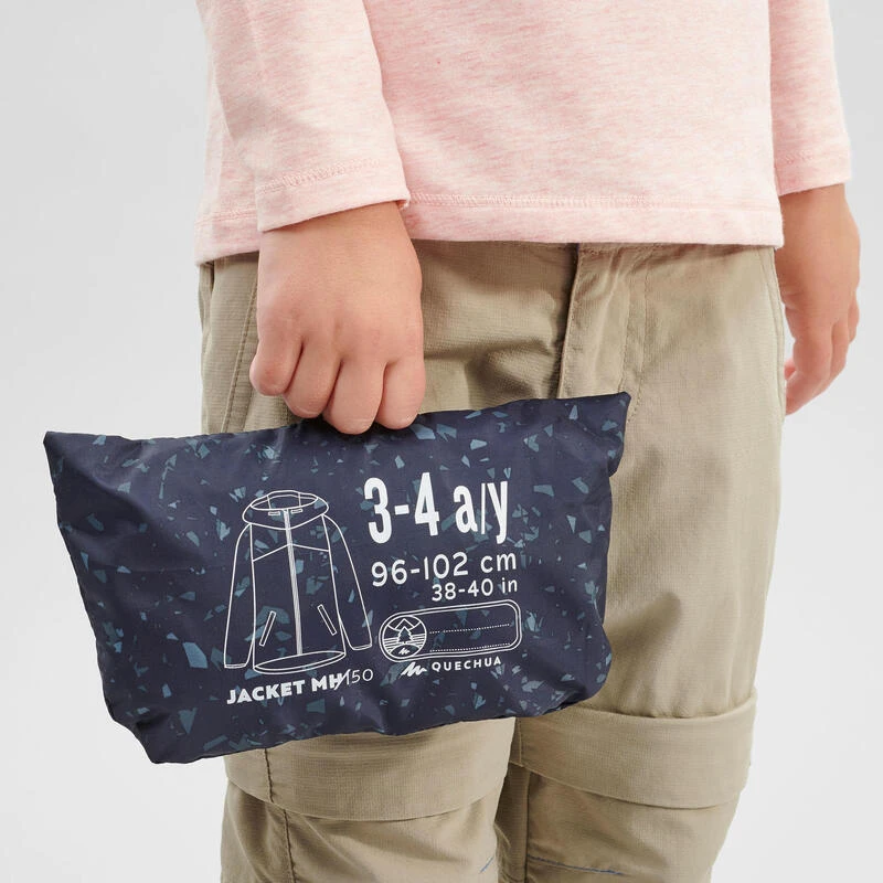 Quechua Kids' Hiking Waterproof Jacket MH150 2-6 Years 11 Quechua Kids' Hiking Waterproof Jacket MH150 2-6 Years - Image 9