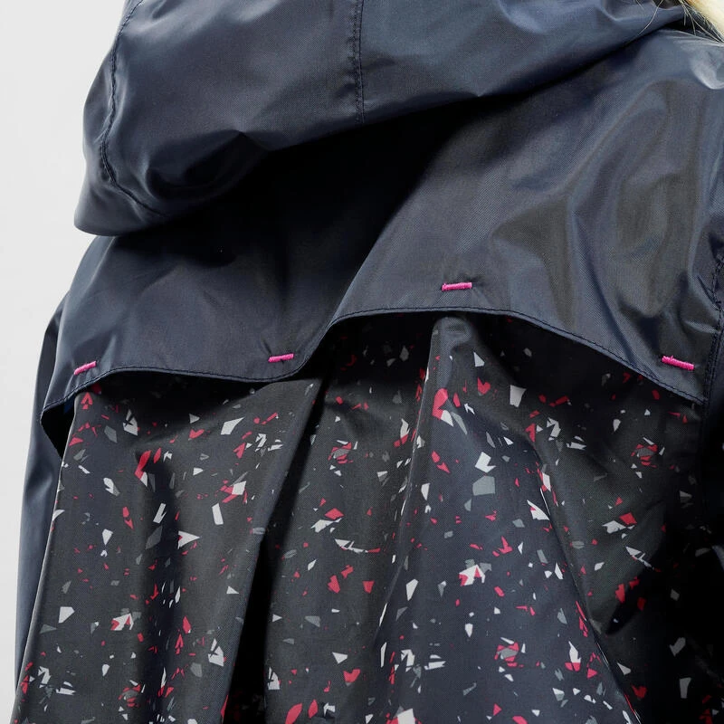 Quechua Kids' Hiking Waterproof Jacket MH150 7-15 Years - Tribal Grey Print 8 Quechua Kids' Hiking Waterproof Jacket MH150 7-15 Years - Tribal Grey Print - Image 6