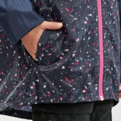 Quechua Kids' Hiking Waterproof Jacket MH150 7-15 Years - Tribal Grey Print 17 Quechua Kids' Hiking Waterproof Jacket MH150 7-15 Years - Tribal Grey Print -Quechua kids hiking waterproof jacket mh150 7 15 years navy blue 6