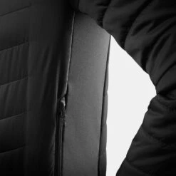 Quechua KIDS’ PADDED HIKING JACKET - AGED 7-15 - HYBRID -Quechua kids padded hiking jacket aged 7 15 hybrid black 7