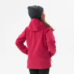 Quechua KIDS’ SOFTSHELL HIKING JACKET - MH550 Aged 7-15 - RASPBERRY -Quechua kids softshell hiking jacket mh550 aged 7 15 raspberry 4