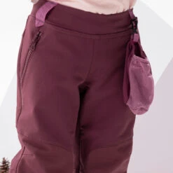 Quechua Kids’ Softshell Hiking Trousers - MH550 - Aged 2-6 -Quechua kids softshell hiking trousers mh550 aged 2 6 purple 4
