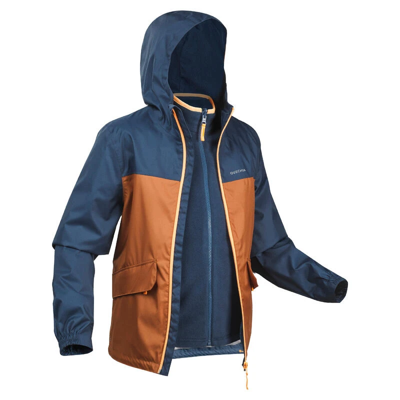 Quechua KIDS’ 3-in-1 WATERPROOF HIKING JACKET - SH100 WARM + 1°C - AGES 7-15 3 Quechua KIDS’ 3-in-1 WATERPROOF HIKING JACKET - SH100 WARM + 1°C - AGES 7-15
