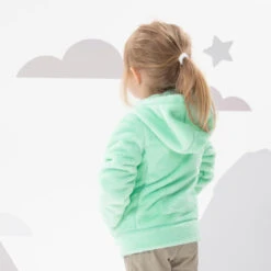 Quechua Kids' 2-6 Years Hiking Fleece SH500 -Quechua kids warm hiking fleece jacket mh500 aged 2 6 turquoise 3