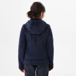 Quechua Kids’ Warm Hiking Fleece Jacket - MH500 Aged 7-15 -Quechua kids warm hiking fleece jacket mh500 aged 7 15 navy blue 3