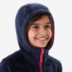 Quechua Kids’ Warm Hiking Fleece Jacket - MH500 Aged 7-15 -Quechua kids warm hiking fleece jacket mh500 aged 7 15 navy blue 6