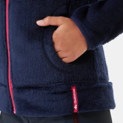 Quechua Kids’ Warm Hiking Fleece Jacket - MH500 Aged 7-15 -Quechua kids warm hiking fleece jacket mh500 aged 7 15 navy blue 9