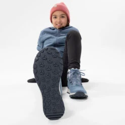 Quechua Kids' Warm And Waterproof SH500 Lace-up Leather Hiking Shoes - Size 2.5 - 5.5 11 Quechua Kids' Warm And Waterproof SH500 Lace-up Leather Hiking Shoes - Size 2.5 - 5.5 -Quechua kids warm waterproof hiking boots sh500 leather lace up size 3538 2