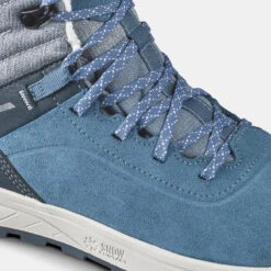 Quechua Kids' Warm And Waterproof SH500 Lace-up Leather Hiking Shoes - Size 2.5 - 5.5 14 Quechua Kids' Warm And Waterproof SH500 Lace-up Leather Hiking Shoes - Size 2.5 - 5.5 -Quechua kids warm waterproof hiking boots sh500 leather lace up size 3538 5