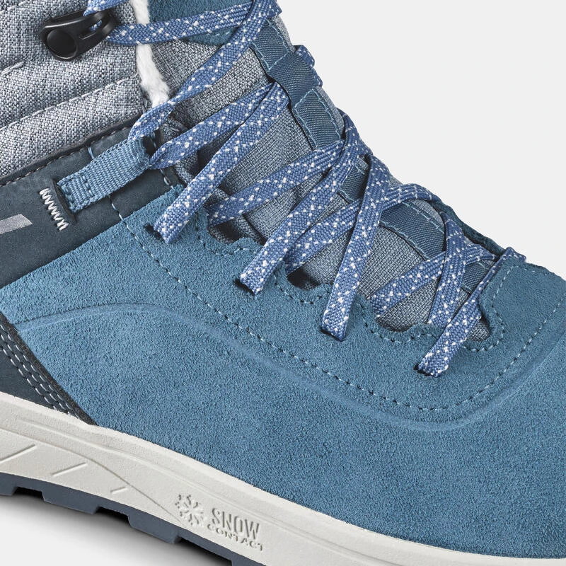 Quechua Kids' Warm And Waterproof SH500 Lace-up Leather Hiking Shoes - Size 2.5 - 5.5 8 Quechua Kids' Warm And Waterproof SH500 Lace-up Leather Hiking Shoes - Size 2.5 - 5.5 - Image 6