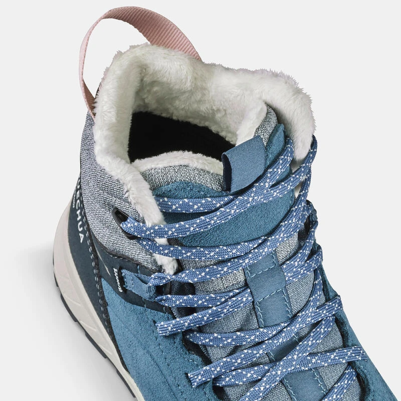 Quechua Kids' Warm And Waterproof SH500 Lace-up Leather Hiking Shoes - Size 2.5 - 5.5 9 Quechua Kids' Warm And Waterproof SH500 Lace-up Leather Hiking Shoes - Size 2.5 - 5.5 - Image 7