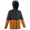 Quechua Kids’ Waterproof Hiking Jacket - MH500 Aged 7-15 1 Quechua Kids’ Waterproof Hiking Jacket - MH500 Aged 7-15 -Quechua kids waterproof hiking jacket mh500 aged 7 15 grey and ochre