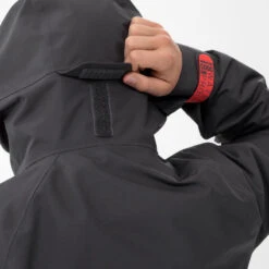 Quechua Kids Waterproof Hiking Jacket - MH550 Black -Quechua kids waterproof hiking jacket mh550 black 6