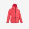 Quechua Kids’ Waterproof Hiking Jacket - MH550 - Coral - Age 7-15 Years -Quechua kids waterproof hiking jacket mh550 coral age 7 15 years