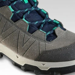 Quechua Kid's Waterproof Walking Boots - Grey/Blue -Quechua kids waterproof walking boots greyblue 5