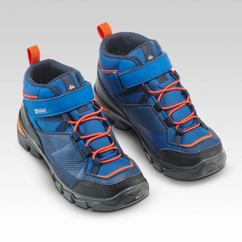 Quechua Kids' Waterproof Walking Shoes - MH120 MID - Size Jr. 10 - Ad. 2 5 Quechua Kids' Waterproof Walking Shoes - MH120 MID - Size Jr. 10 - Ad. 2 - Image 3