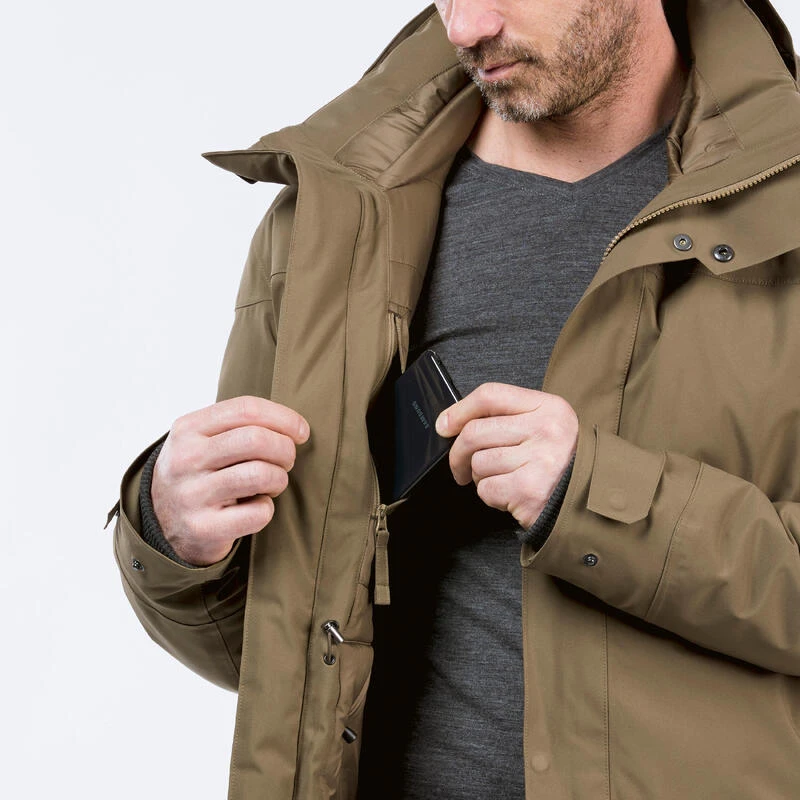 Quechua MEN'S HIKING WATERPROOF WINTER PARKA - SH500 -10°C 7 Quechua MEN'S HIKING WATERPROOF WINTER PARKA - SH500 -10°C - Image 5