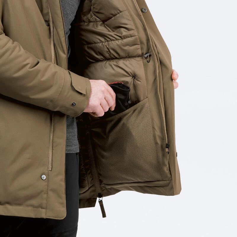 Quechua MEN'S HIKING WATERPROOF WINTER PARKA - SH500 -10°C 9 Quechua MEN'S HIKING WATERPROOF WINTER PARKA - SH500 -10°C - Image 7