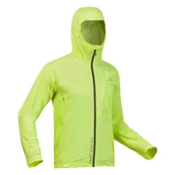 Quechua Men’s Ultra-light Waterproof Rapid Hiking Jacket FH 500 - Yellow
