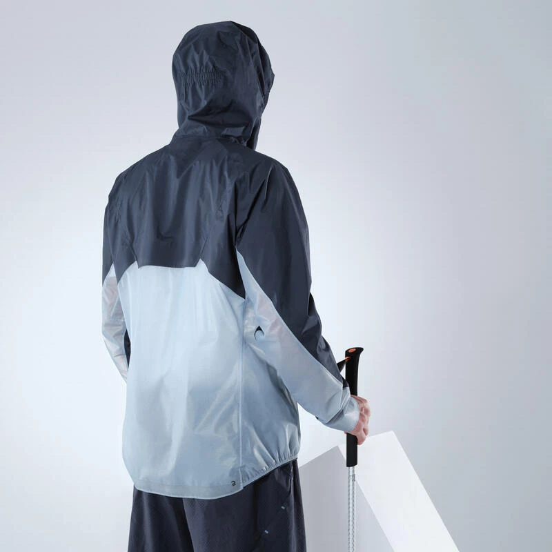 Quechua Men's Ultra-lightweight Rapid Hiking Jacket FH 900 - Blue Grey 6 Quechua Men's Ultra-lightweight Rapid Hiking Jacket FH 900 - Blue Grey - Image 4