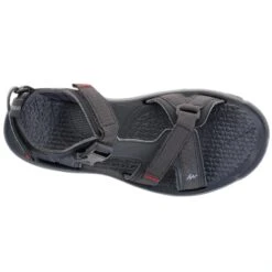 Quechua Men's Walking Sandals - NH110 - Black -Quechua mens walking sandals nh110 black 3