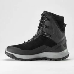 Quechua Men’s Warm And Waterproof Leather Hiking Boots - SH500 U-WARM -Quechua mens warm and waterproof leather hiking boots sh500 u warm 2